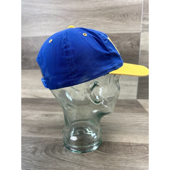 Vintage Los Angeles Rams NFL Hat Cap Drew Pearson SnapBack Mens Blue Yellow - Picture 6 of 10